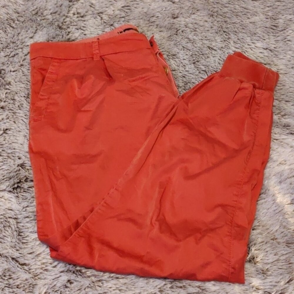 Monocrom Peach Jogger Pants w/Gold Buttons